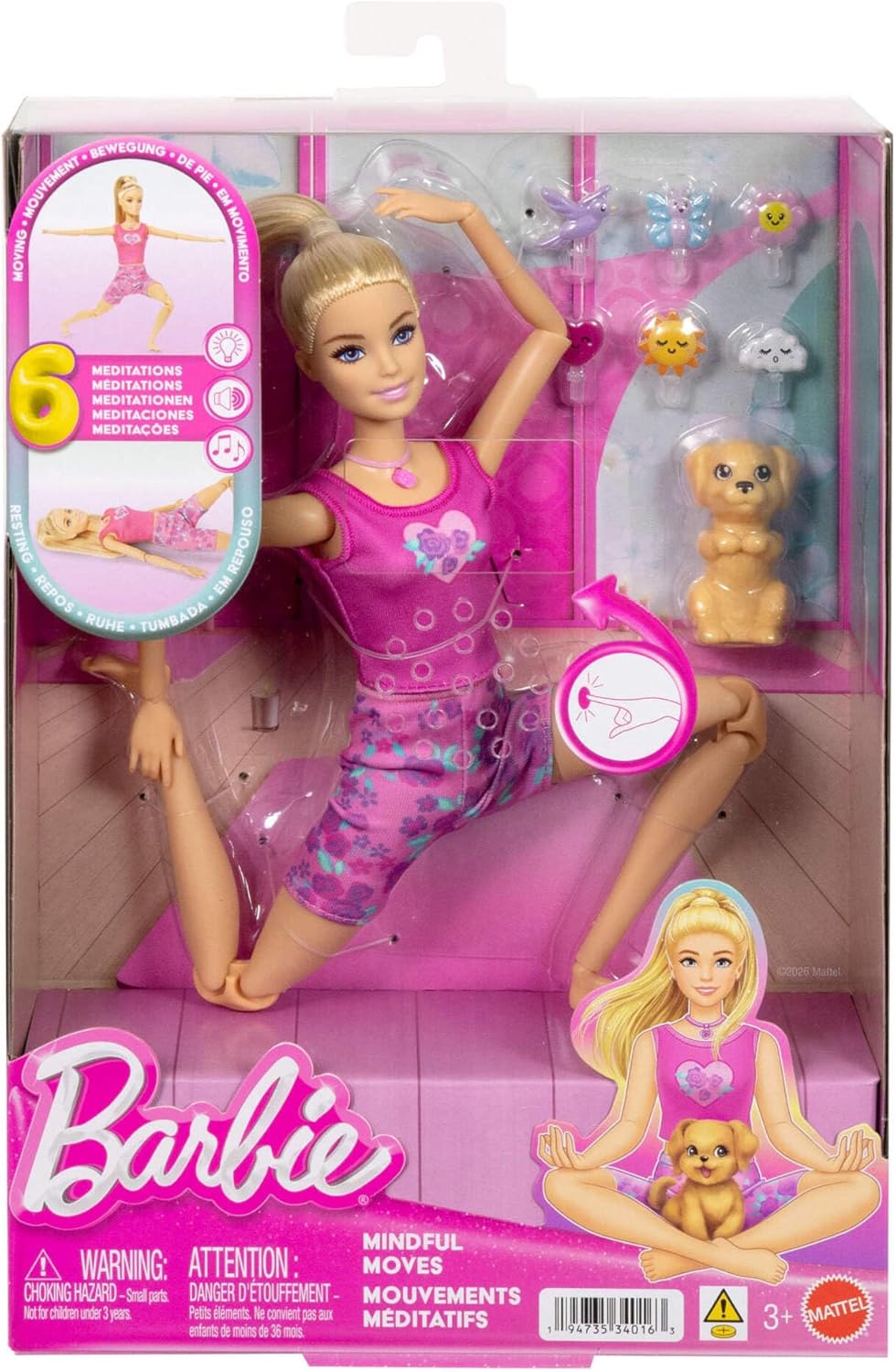 Barbie Mindful Moves Doll in Yoga Clothes